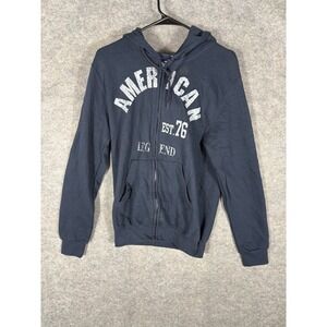 American‎ Legend Full Zip Hoodie Jacket Mens M Est 76 Blue American Sportswear